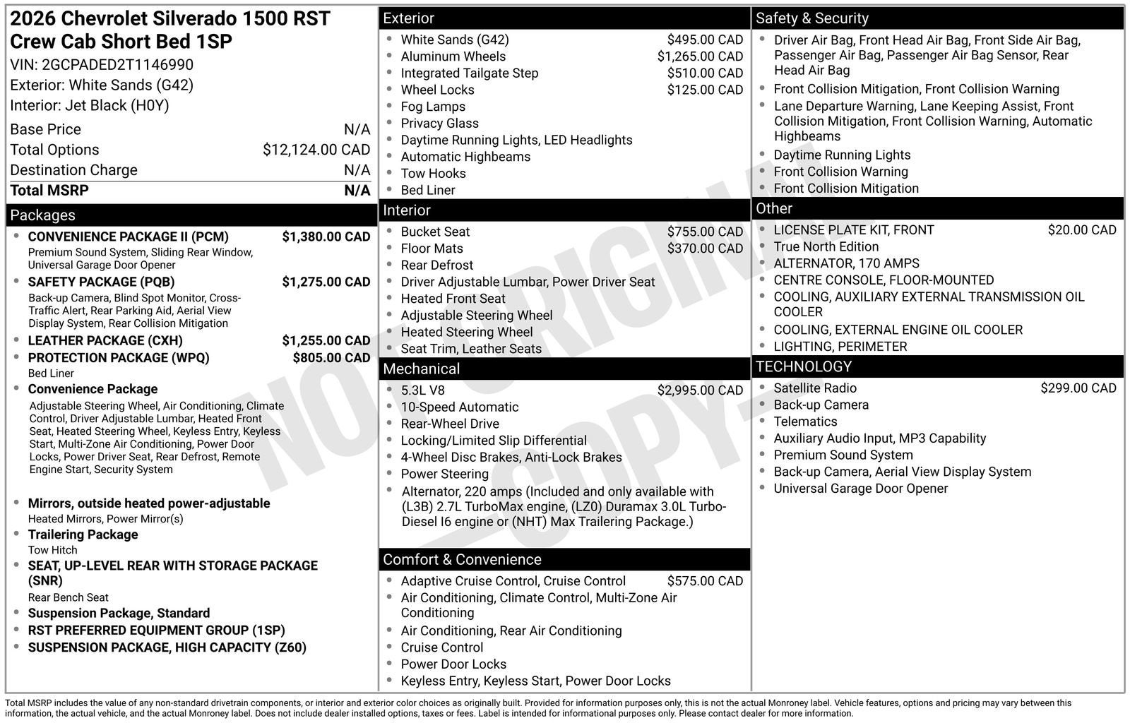 2026 Chevrolet Silverado 1500 RST