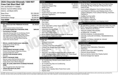 2026 Chevrolet Silverado 1500 RST