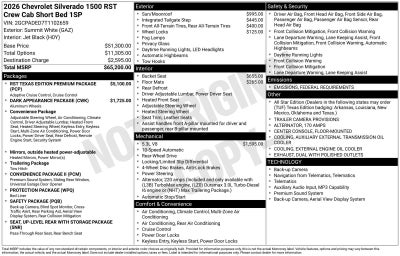 2026 Chevrolet Silverado 1500 RST