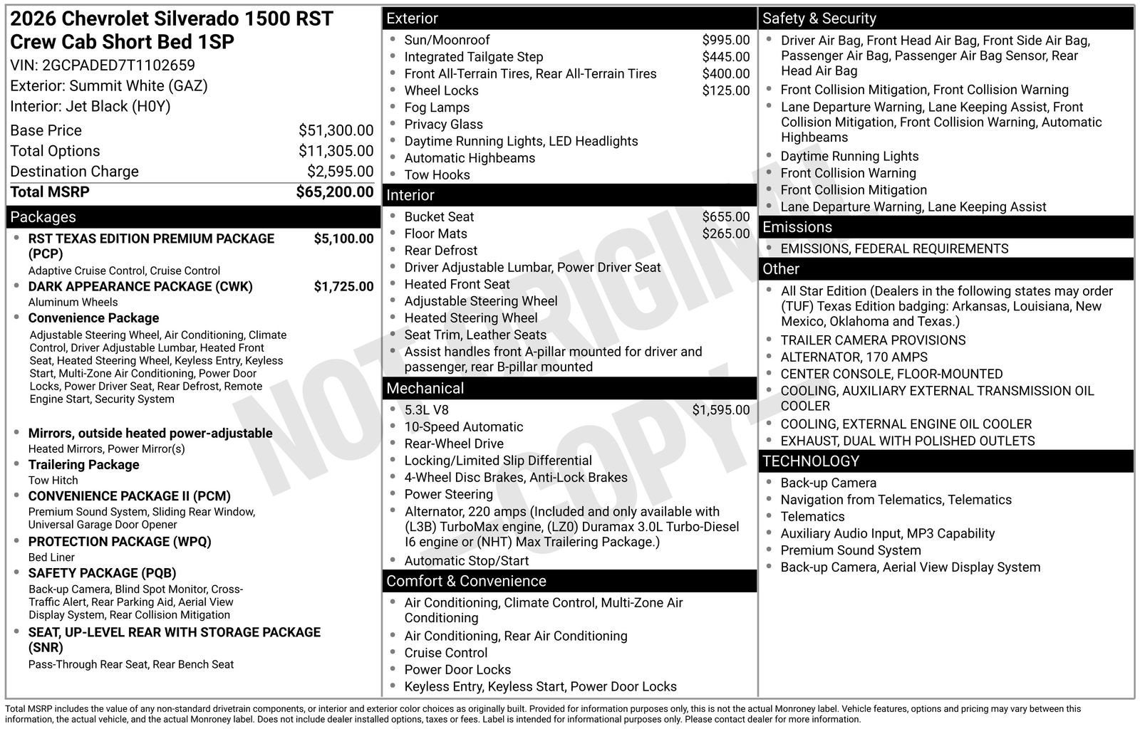 2026 Chevrolet Silverado 1500 RST