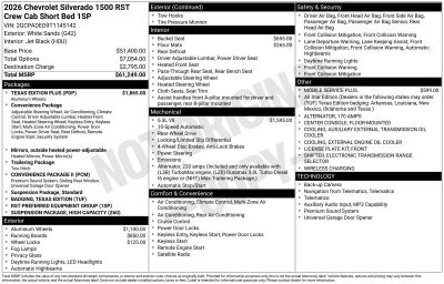 2026 Chevrolet Silverado 1500 RST