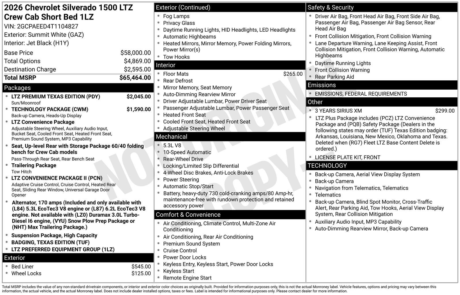 2026 Chevrolet Silverado 1500 LTZ