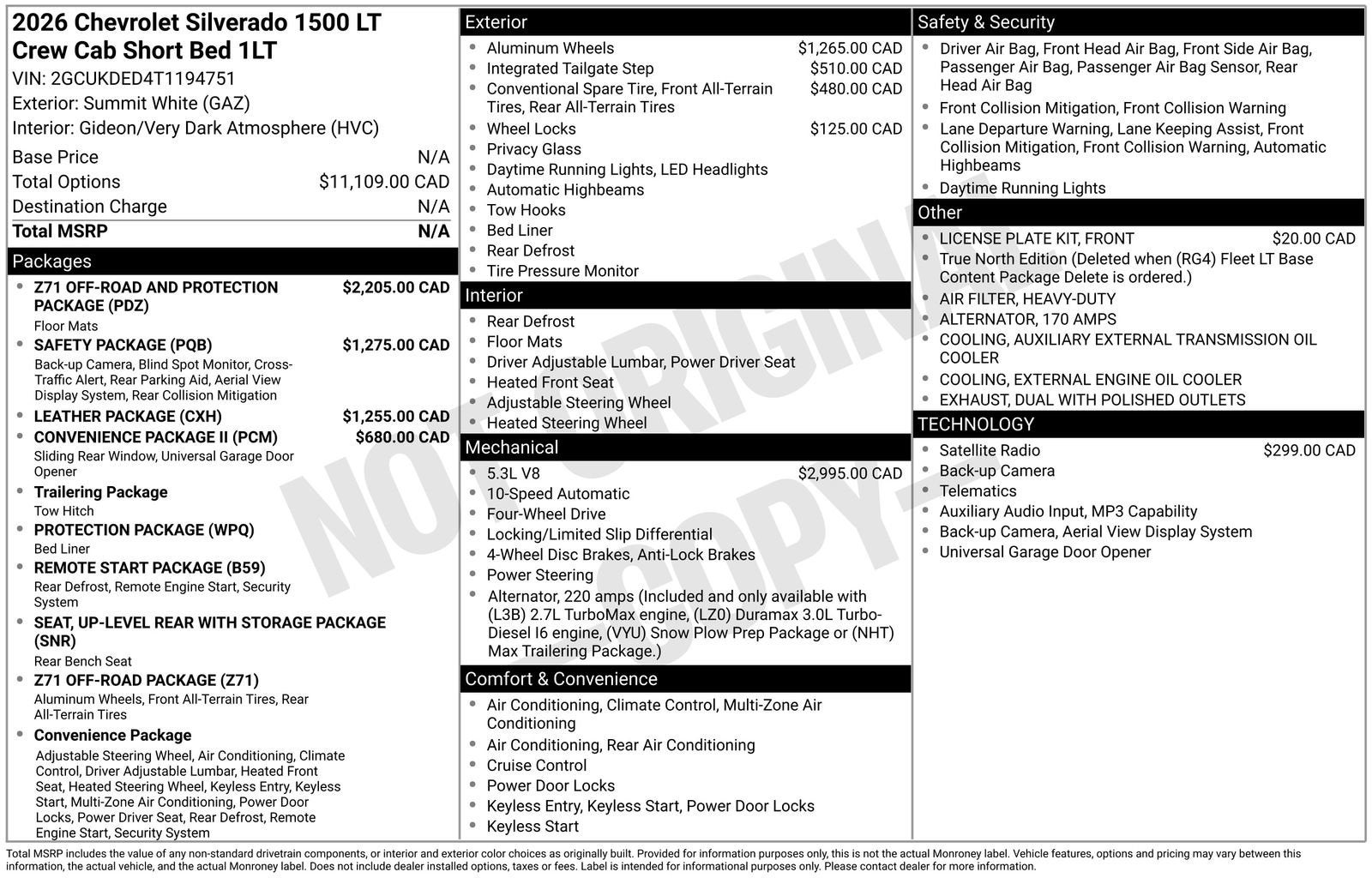 2026 Chevrolet Silverado 1500 LT