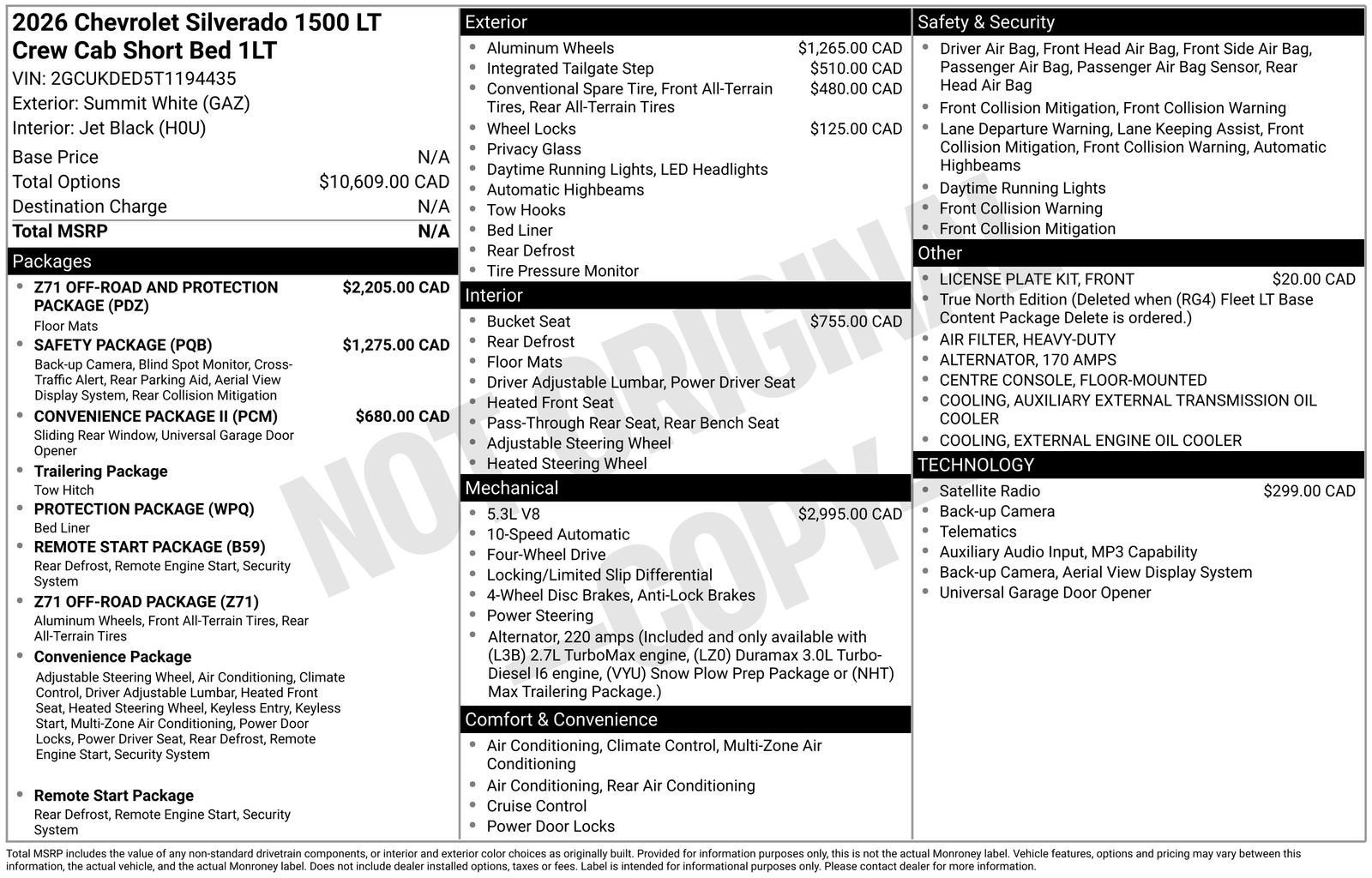 2026 Chevrolet Silverado 1500 LT
