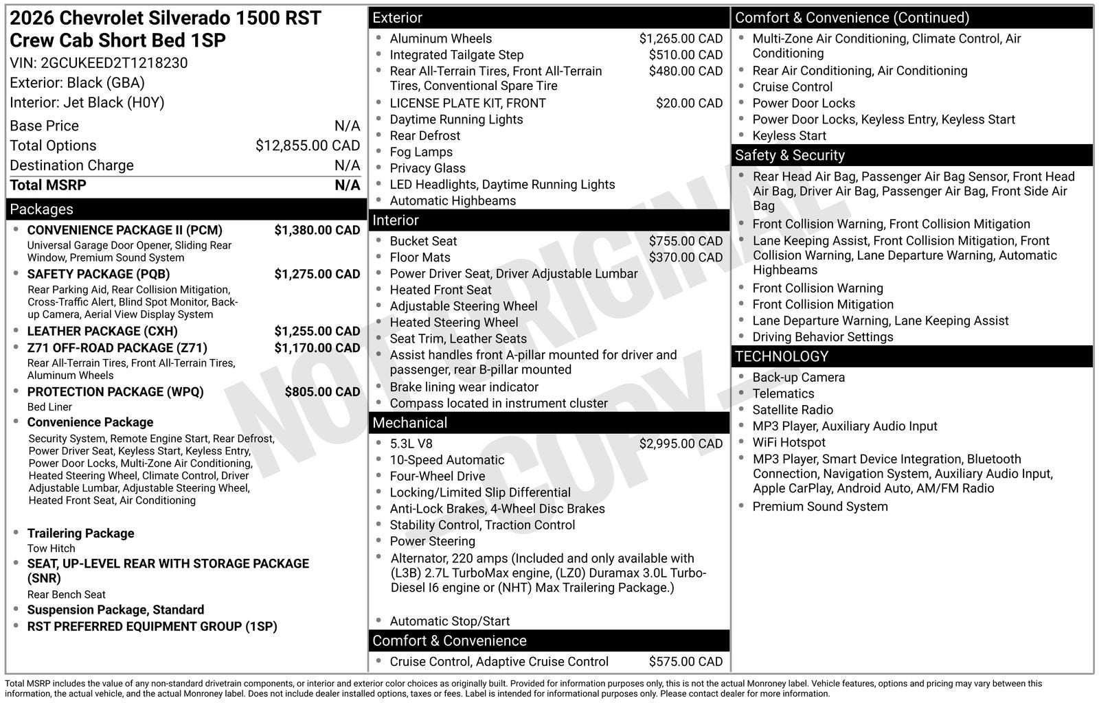 2026 Chevrolet Silverado 1500 RST