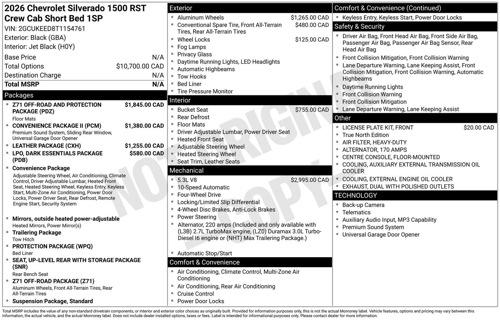 2026 Chevrolet Silverado 1500 RST