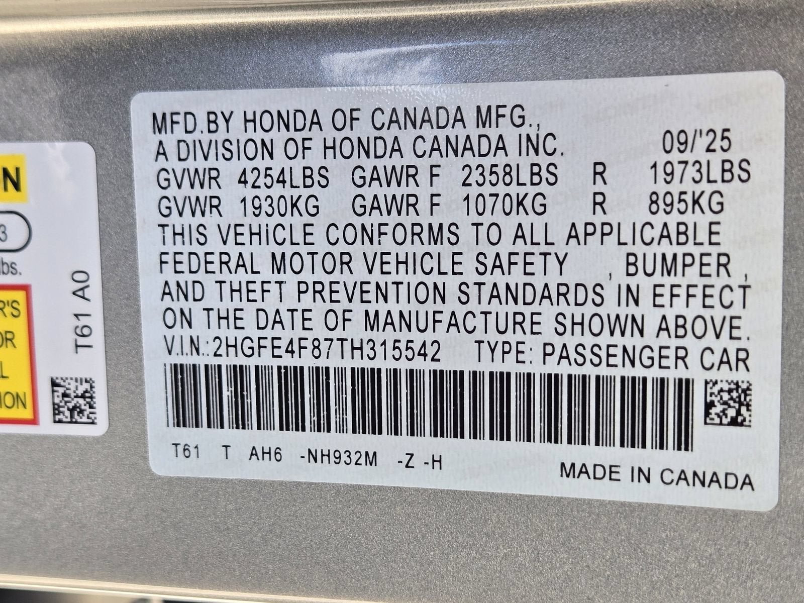 2026 Honda Civic Hybrid Sport Touring