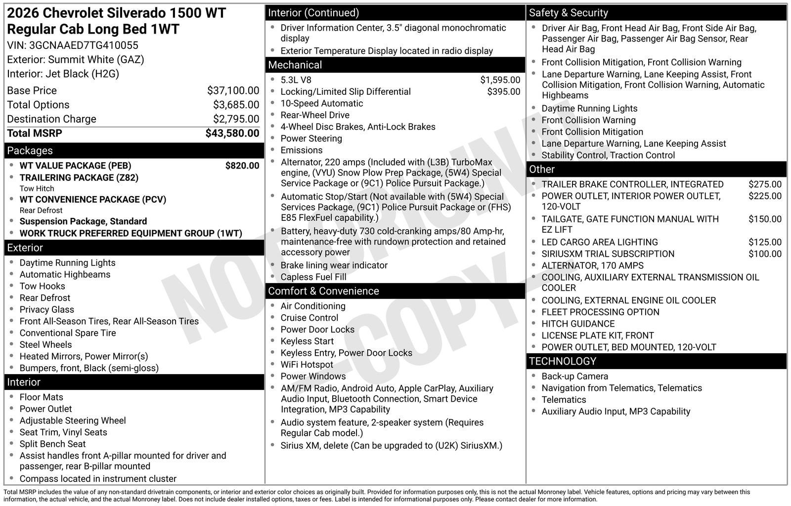 2026 Chevrolet Silverado 1500 WT