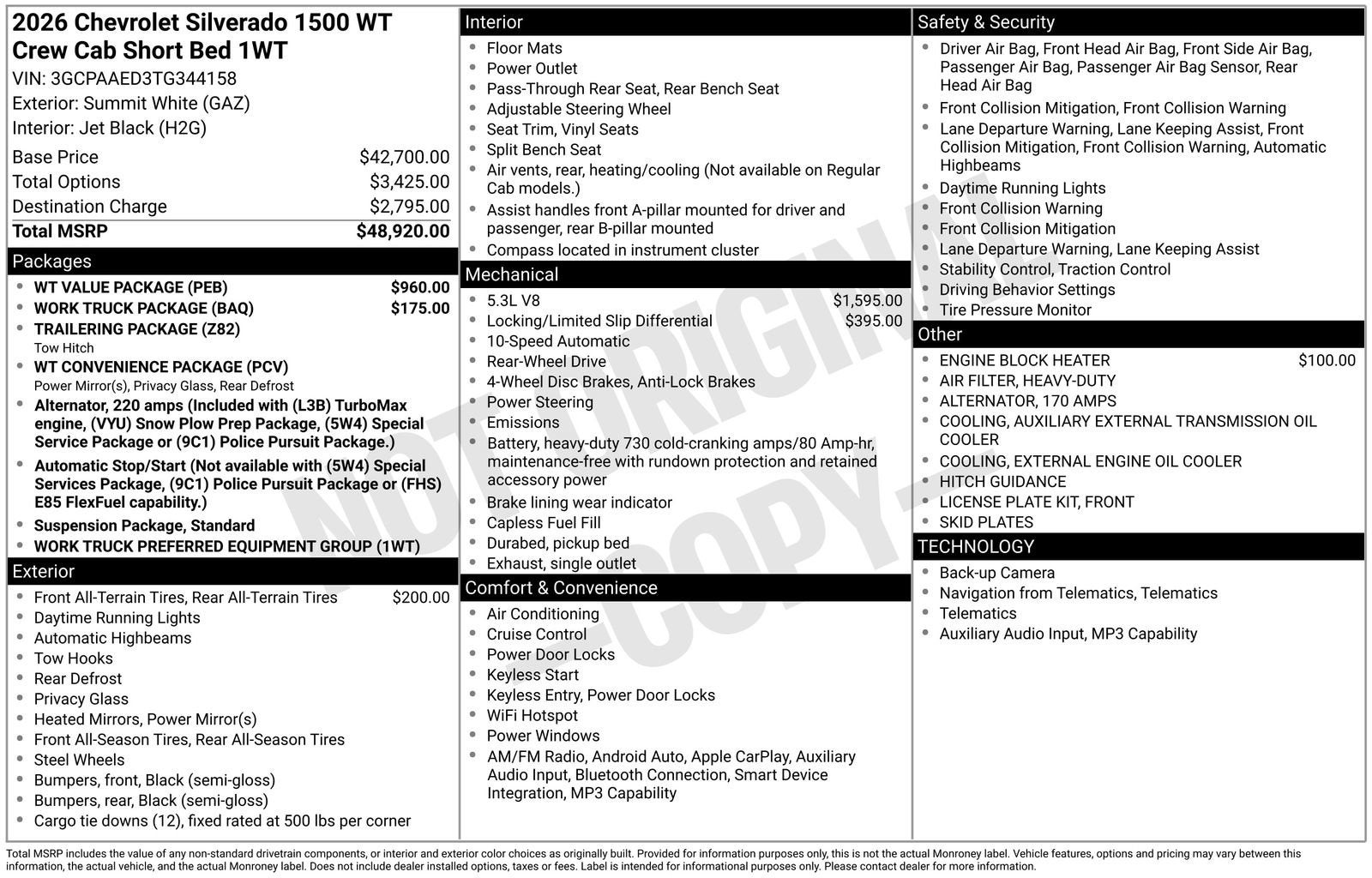 2026 Chevrolet Silverado 1500 WT
