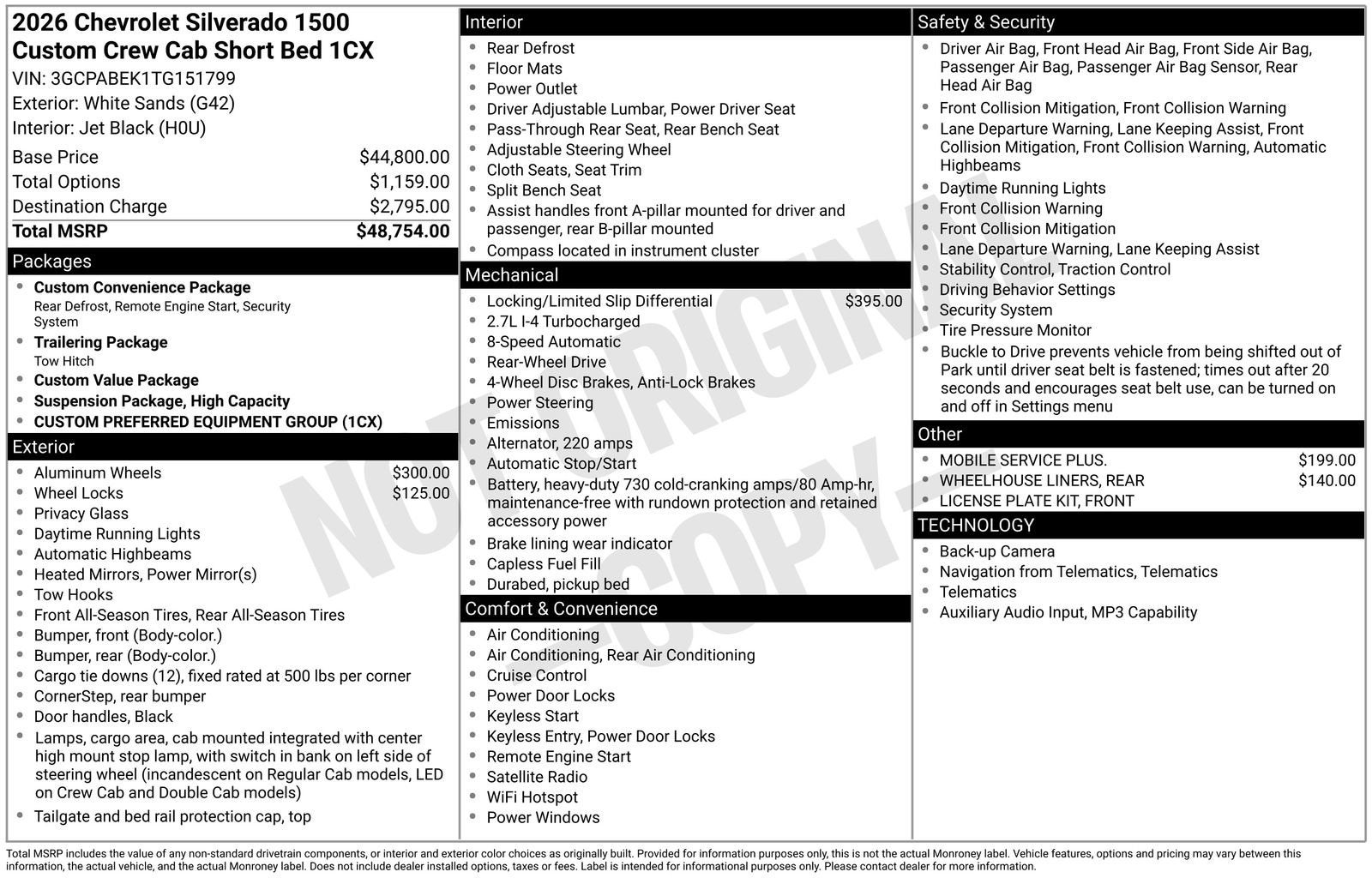 2026 Chevrolet Silverado 1500 Custom