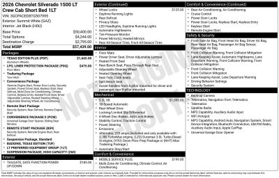 2026 Chevrolet Silverado 1500 LT