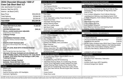 2026 Chevrolet Silverado 1500 LT