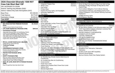 2026 Chevrolet Silverado 1500 RST
