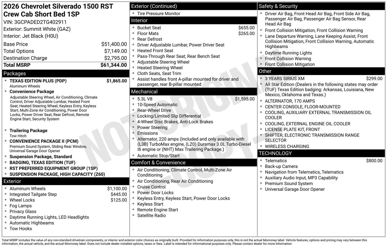 2026 Chevrolet Silverado 1500 RST