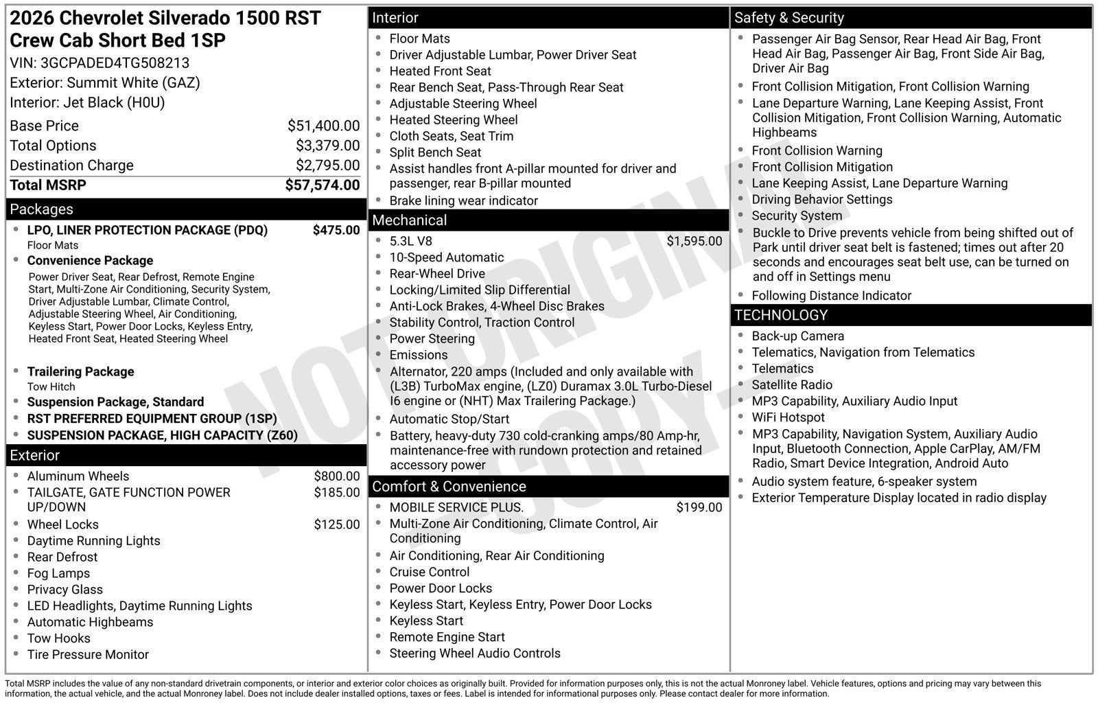 2026 Chevrolet Silverado 1500 RST