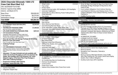 2026 Chevrolet Silverado 1500 LTZ