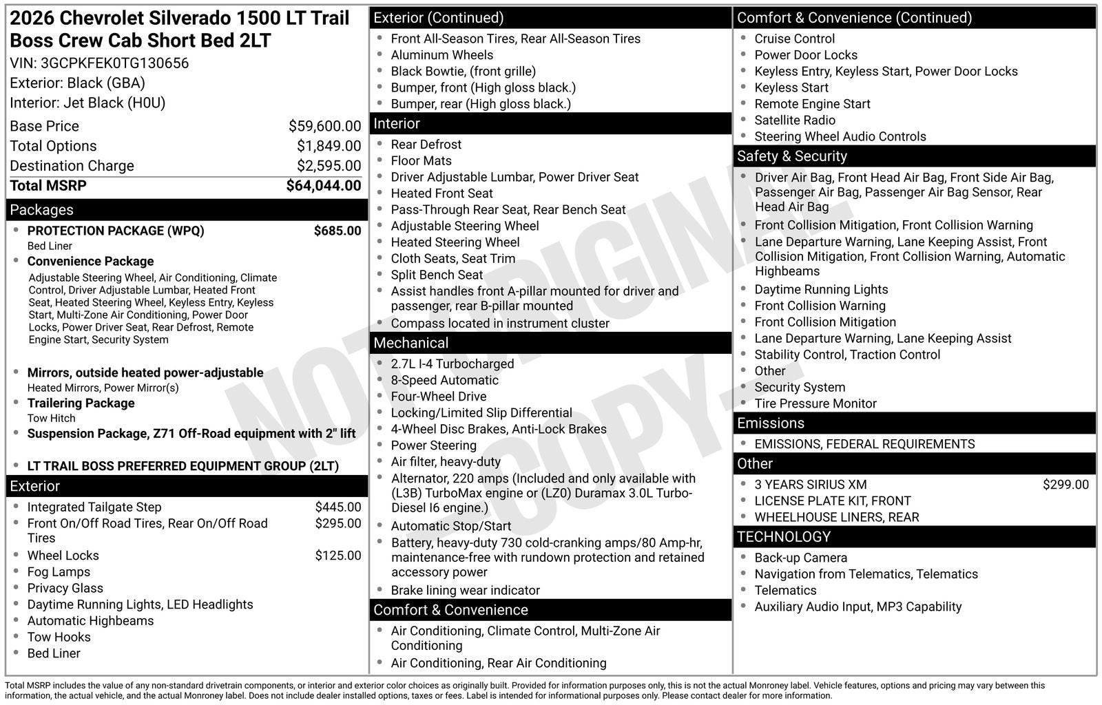 2026 Chevrolet Silverado 1500 LT Trail Boss