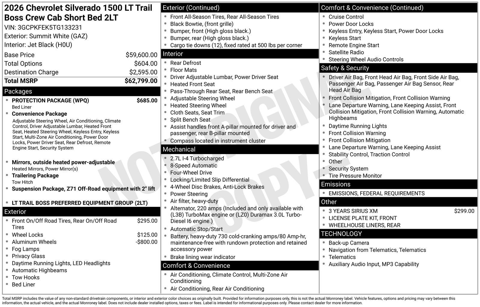 2026 Chevrolet Silverado 1500 LT Trail Boss