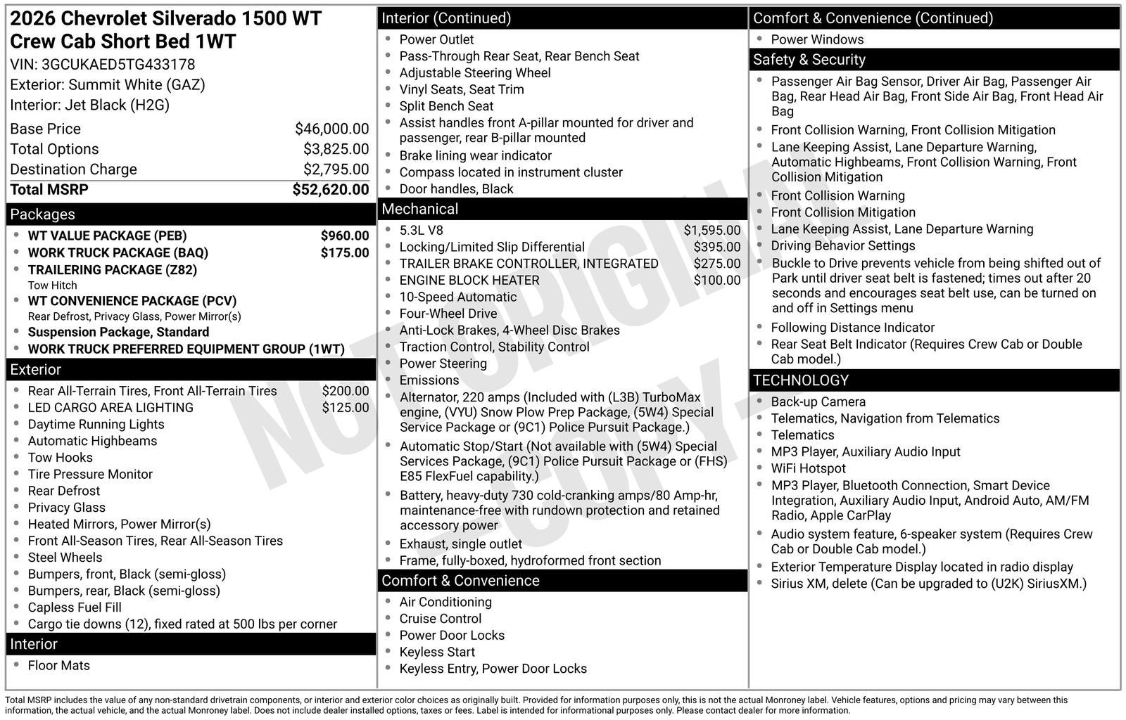 2026 Chevrolet Silverado 1500 WT