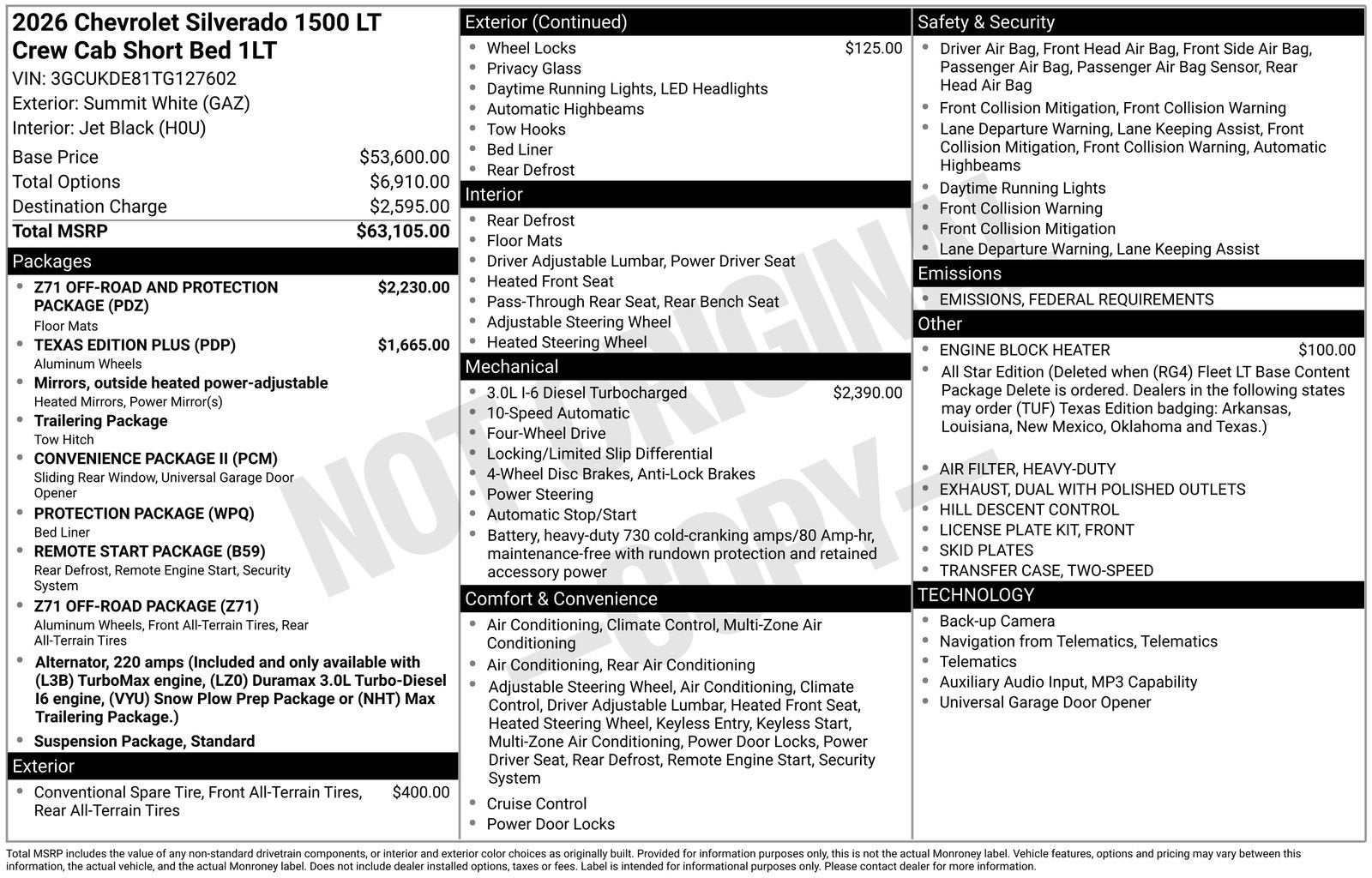 2026 Chevrolet Silverado 1500 LT