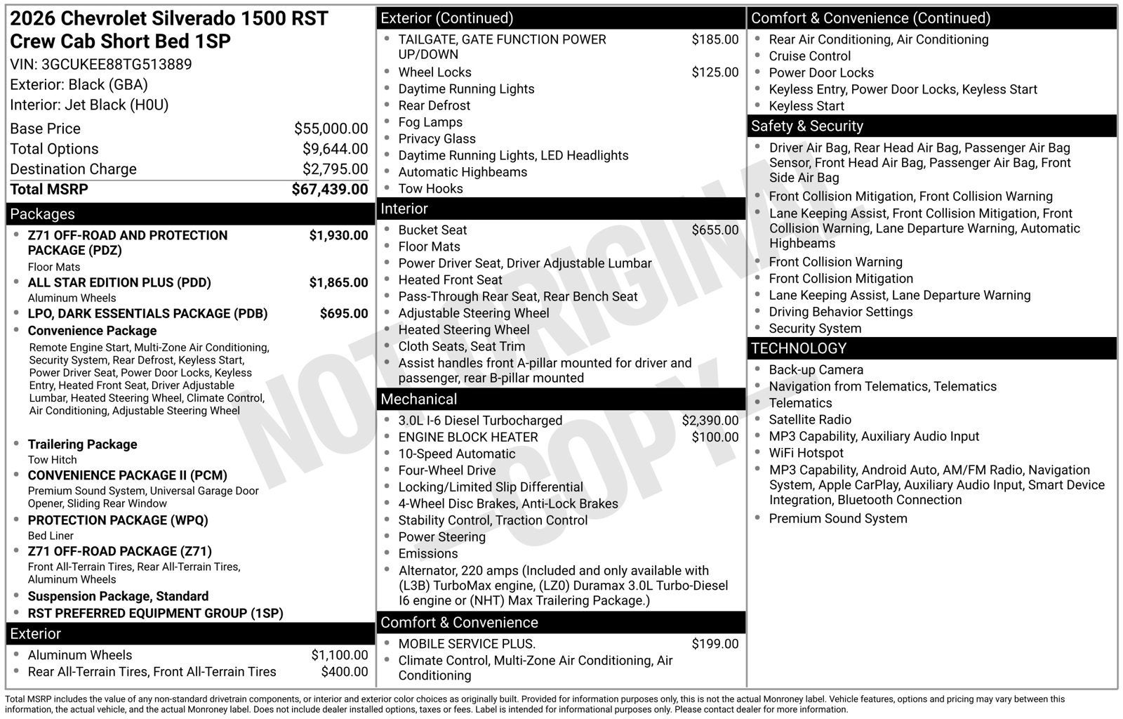 2026 Chevrolet Silverado 1500 RST
