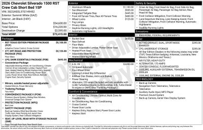 2026 Chevrolet Silverado 1500 RST