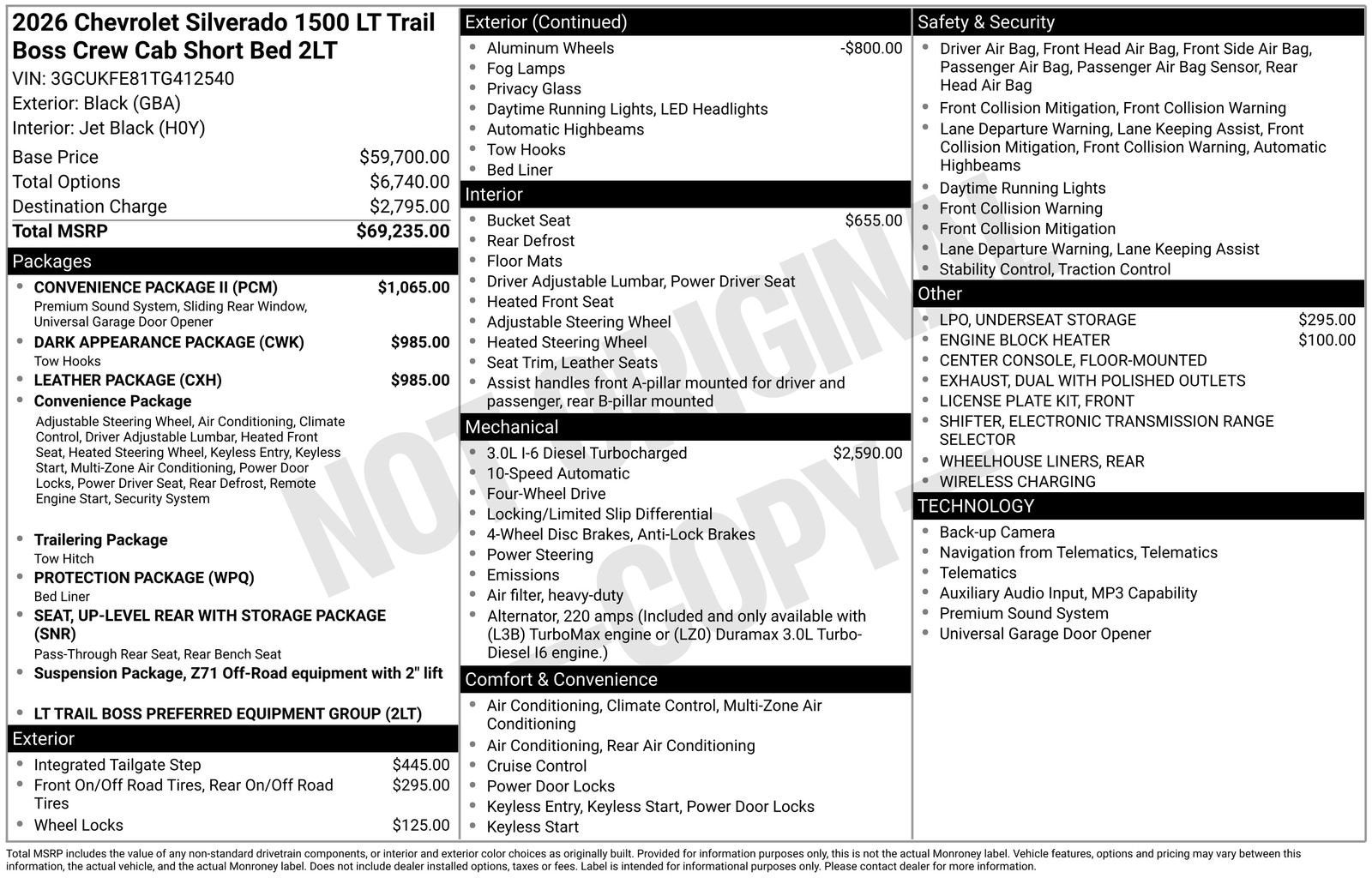 2026 Chevrolet Silverado 1500 LT Trail Boss