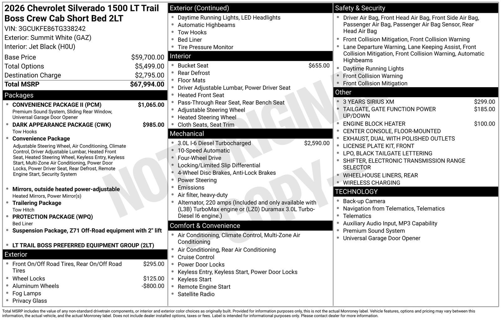 2026 Chevrolet Silverado 1500 LT Trail Boss