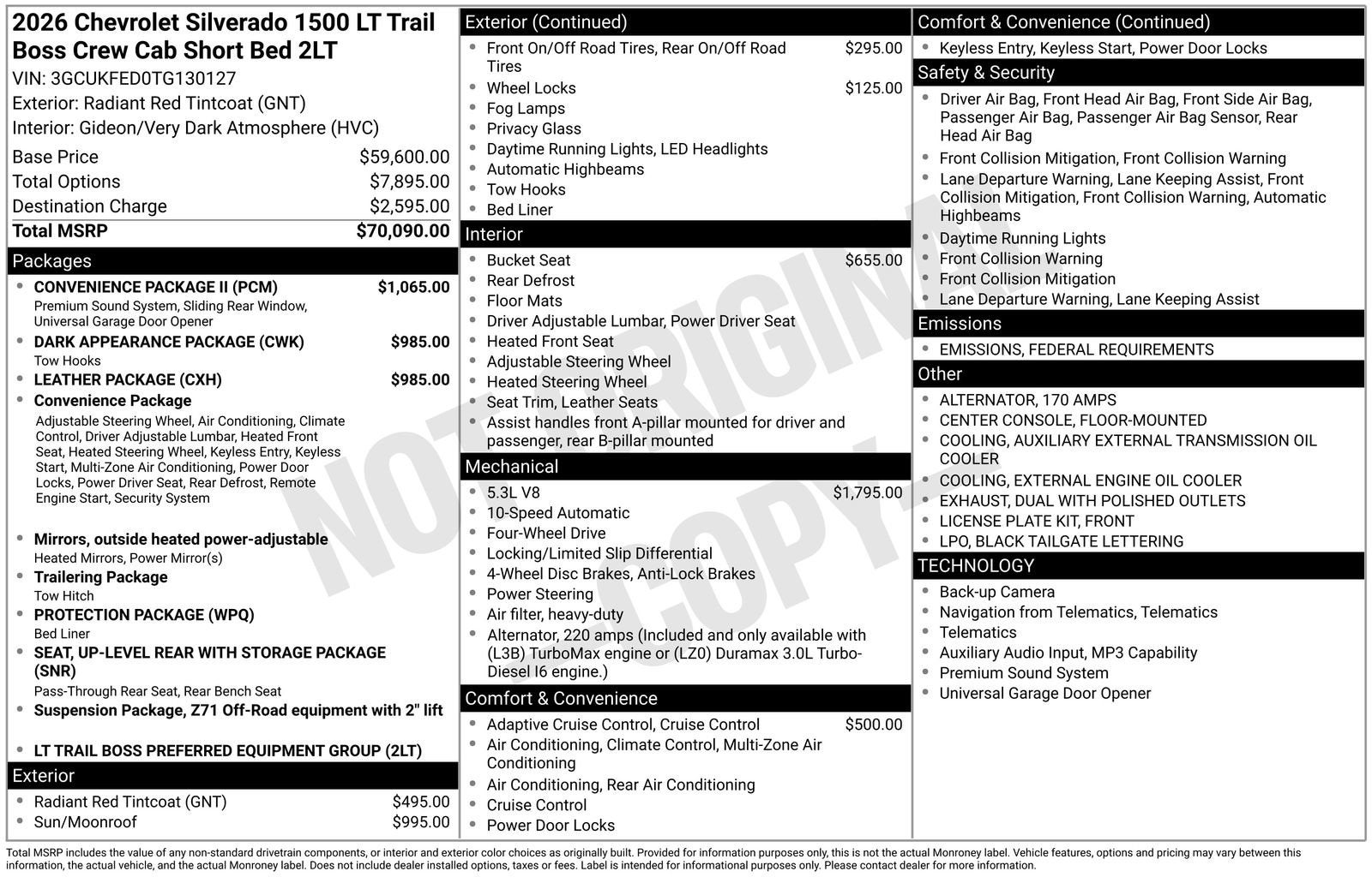 2026 Chevrolet Silverado 1500 LT Trail Boss