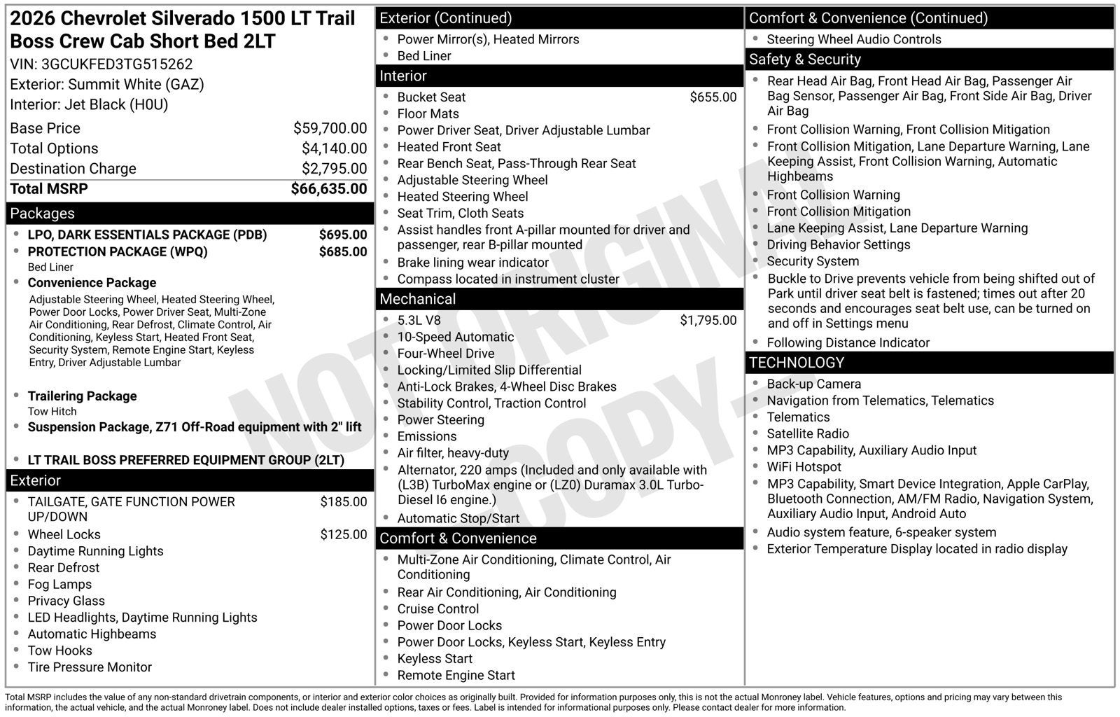 2026 Chevrolet Silverado 1500 LT Trail Boss