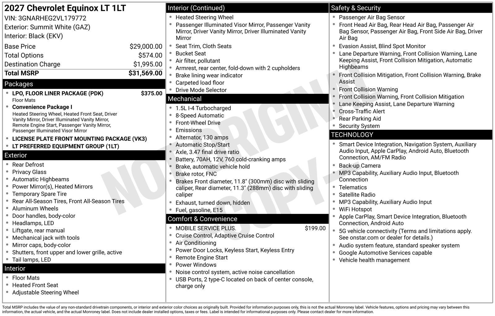 2027 Chevrolet Equinox LT