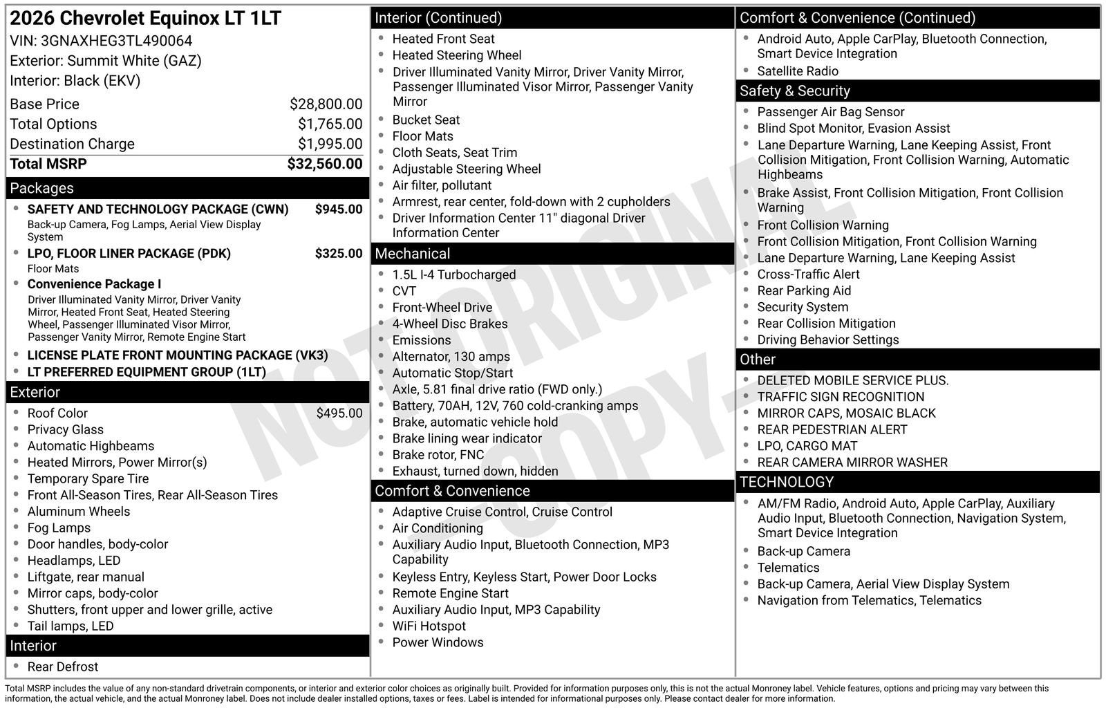 2026 Chevrolet Equinox LT