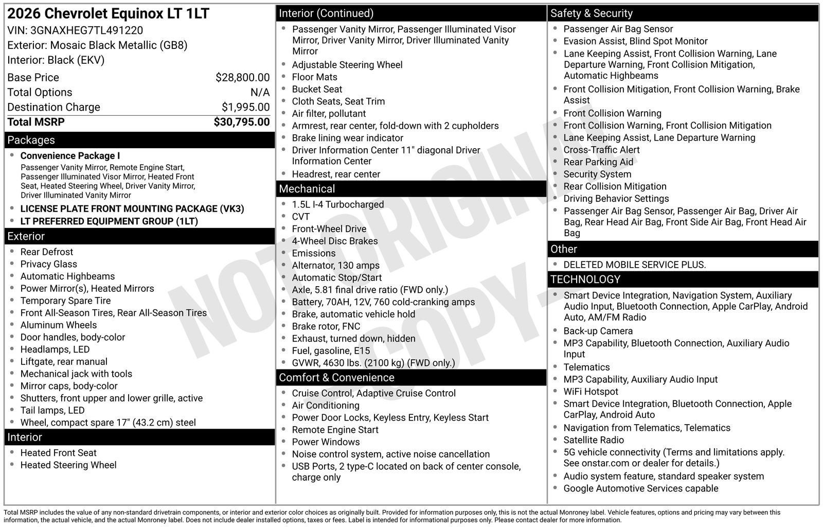 2026 Chevrolet Equinox LT