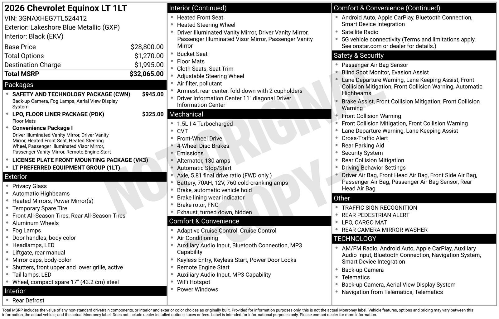 2026 Chevrolet Equinox LT