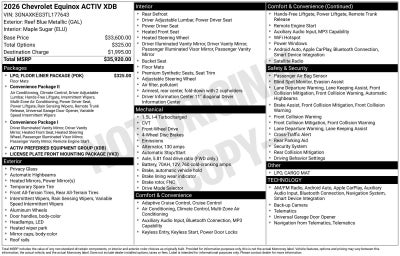 2026 Chevrolet Equinox ACTIV