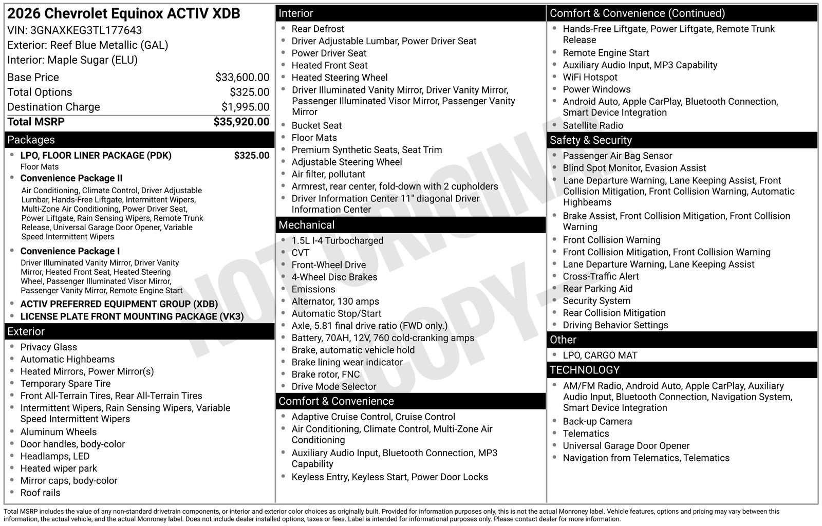 2026 Chevrolet Equinox ACTIV