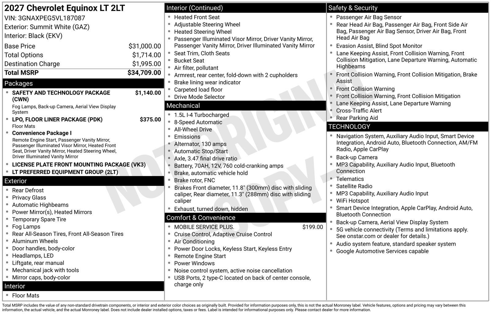 2027 Chevrolet Equinox LT