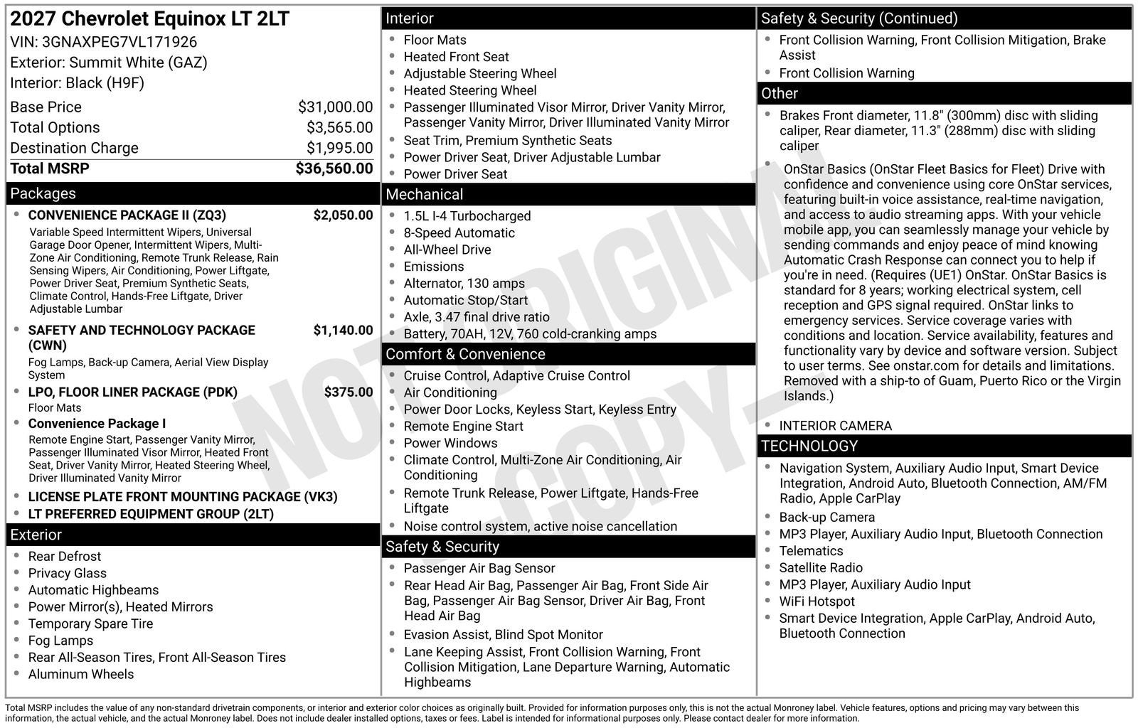 2027 Chevrolet Equinox LT