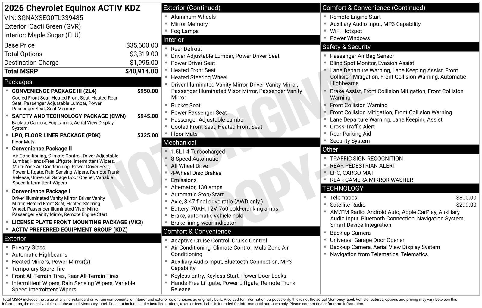 2026 Chevrolet Equinox ACTIV
