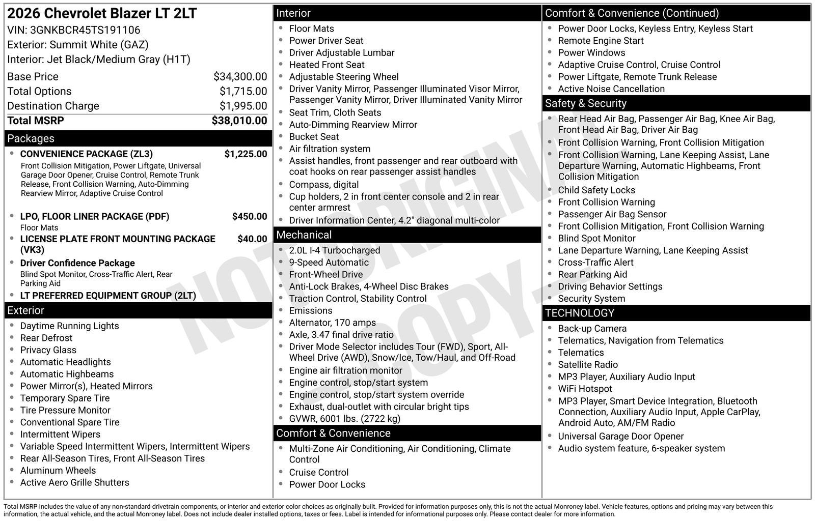 2026 Chevrolet Blazer 2LT