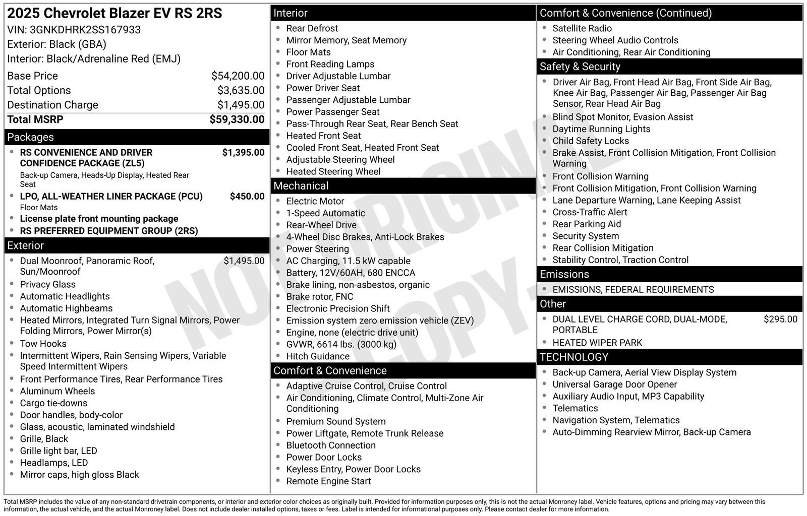 2025 Chevrolet Blazer EV RS