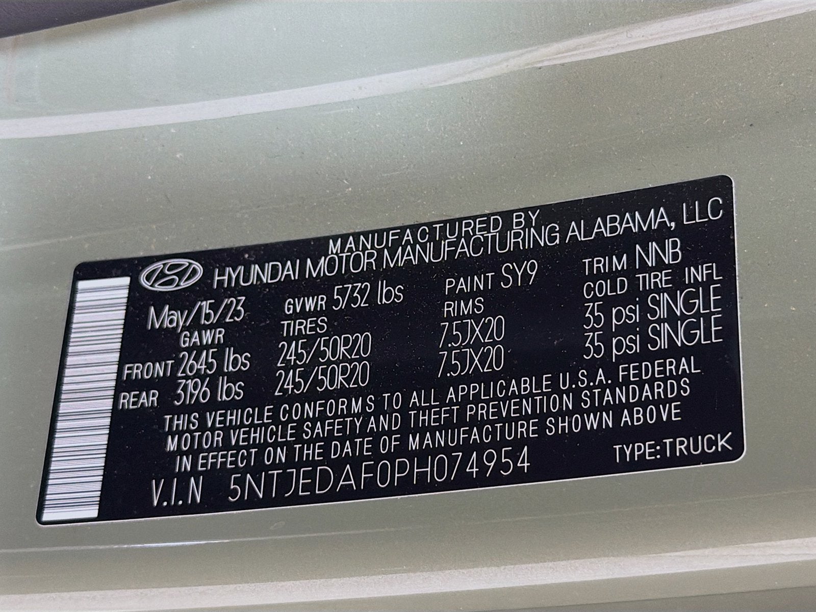 2023 Hyundai Santa Cruz Limited