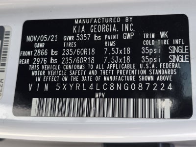 2022 Kia Sorento S