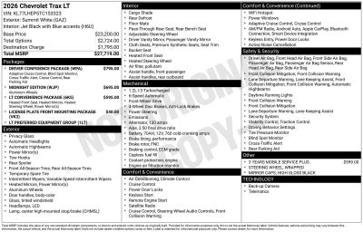 2026 Chevrolet Trax LT