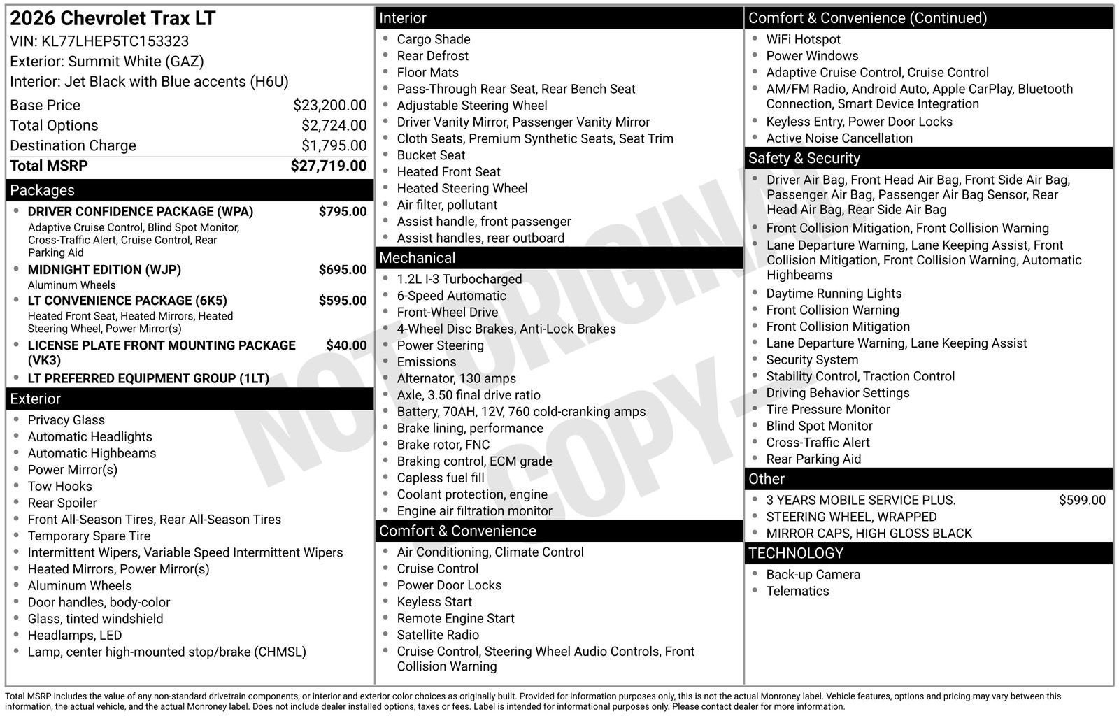 2026 Chevrolet Trax LT