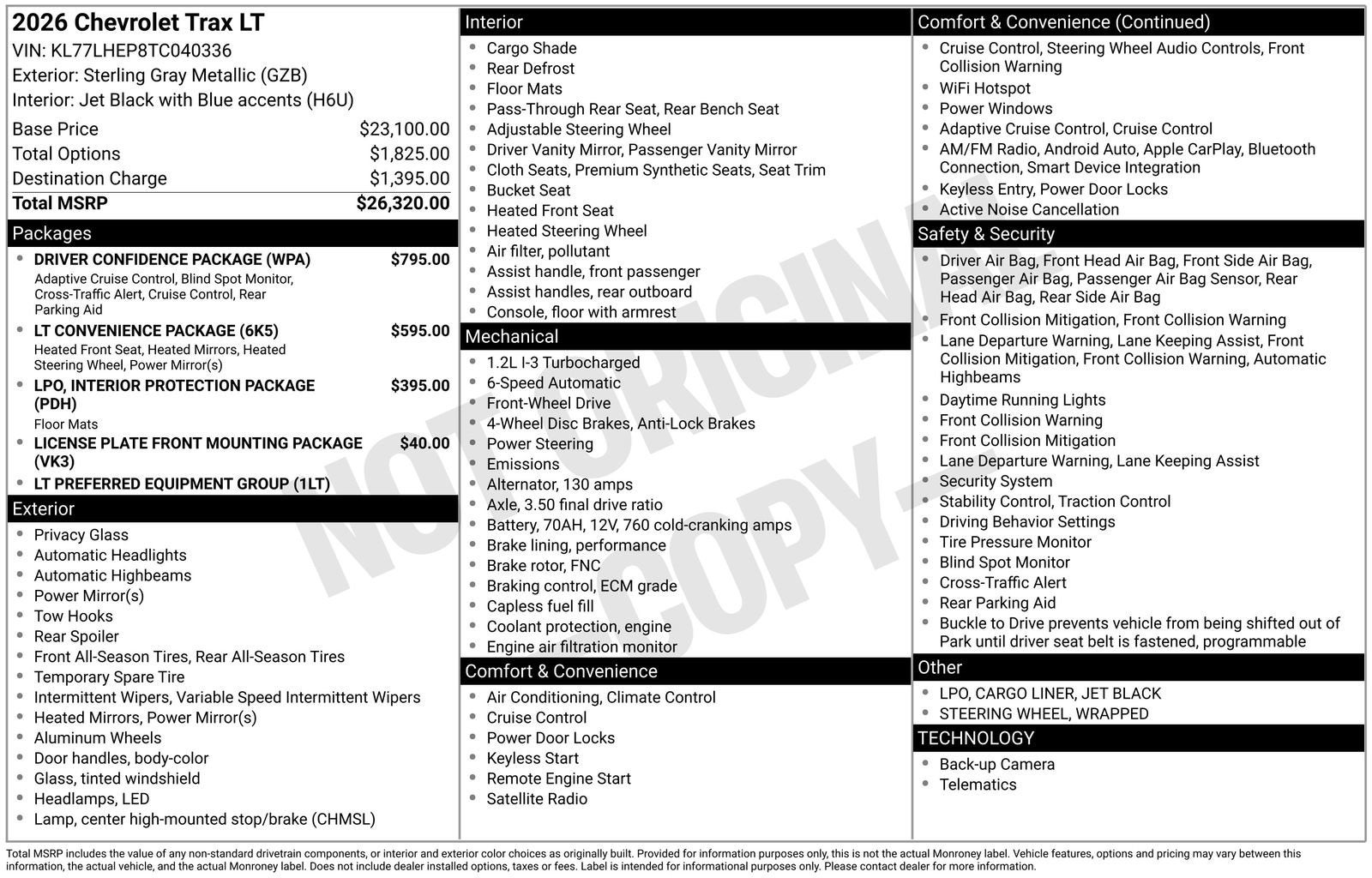 2026 Chevrolet Trax LT