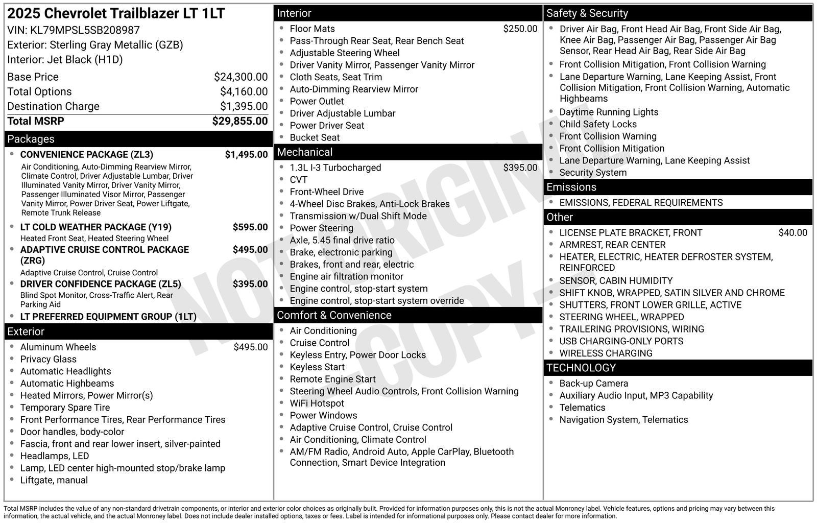 2025 Chevrolet Trailblazer LT