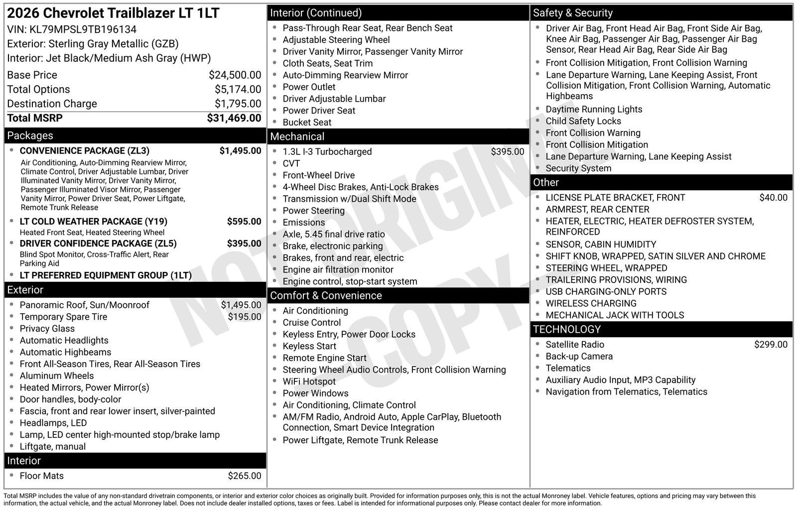 2026 Chevrolet Trailblazer LT