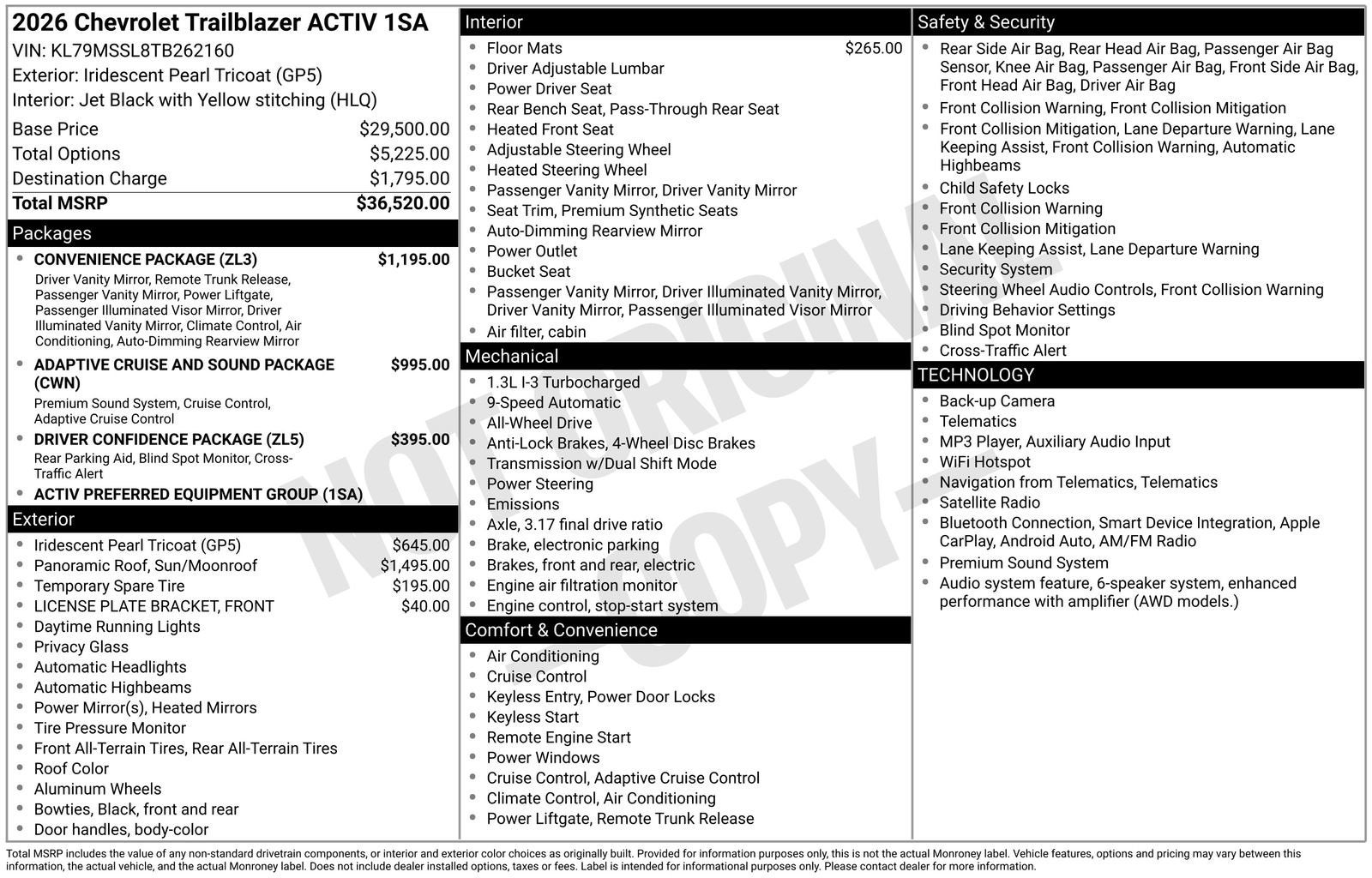 2026 Chevrolet Trailblazer ACTIV