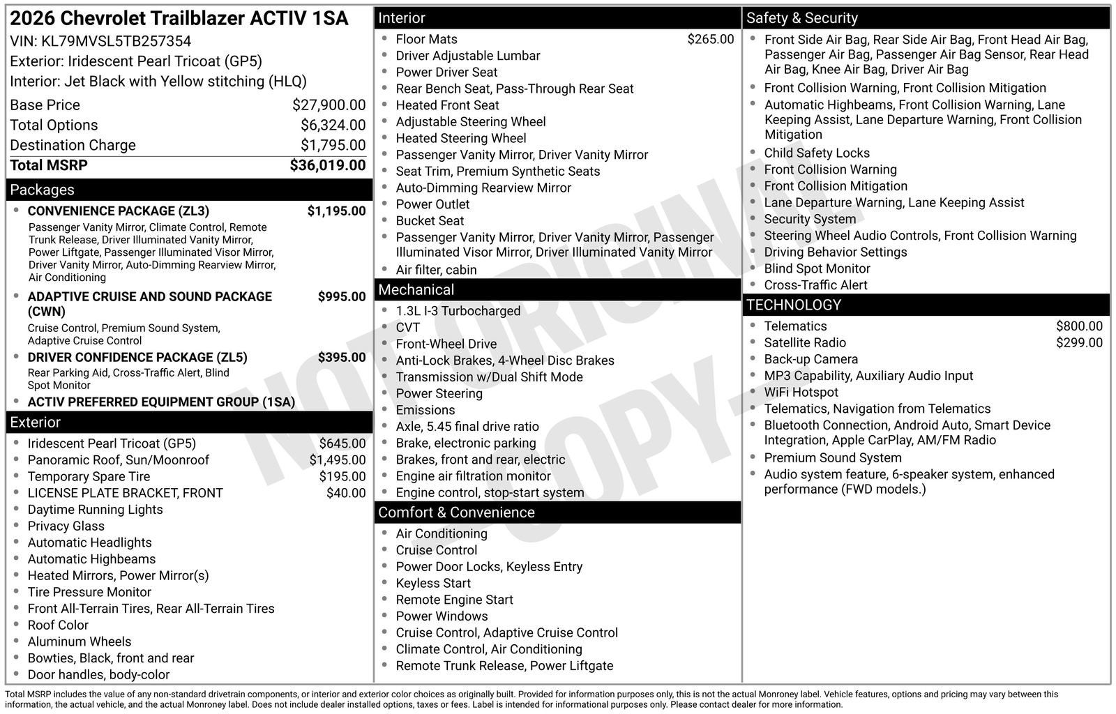 2026 Chevrolet Trailblazer ACTIV